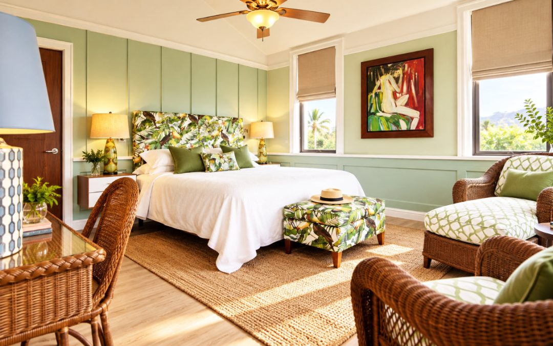 Principal-Bedroom-of-an-airbnb-with-tropical-decorations